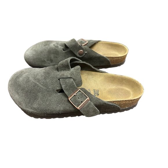 Birkenstock Boston Suede Leather Clogs - Picture 2 of 13